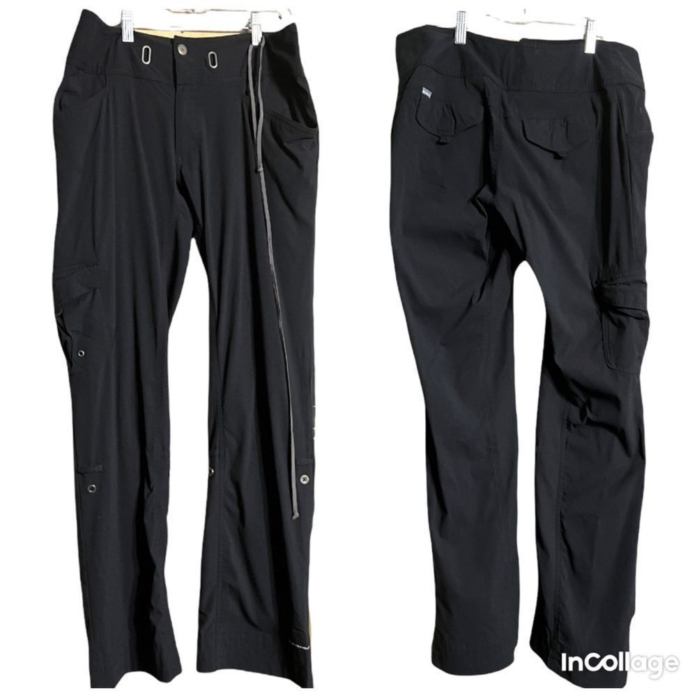 Columbia Black Cargo Flap Back Pocket Straight Leg Pants Sz S